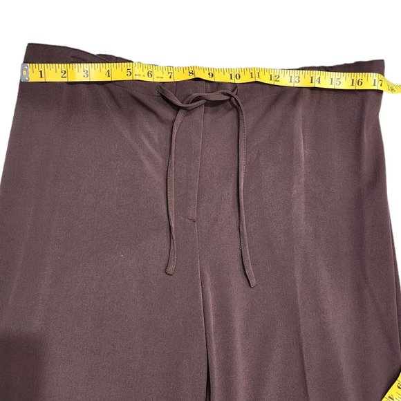 Lane Bryant Brown Elastic Waist With String Soft Wide Leg Pants Size 14/16W - Picture 5 of 5